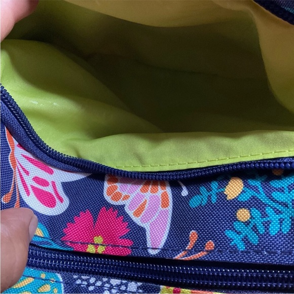 Lili Bloom pink and blue crossbody bag - Picture 8 of 11